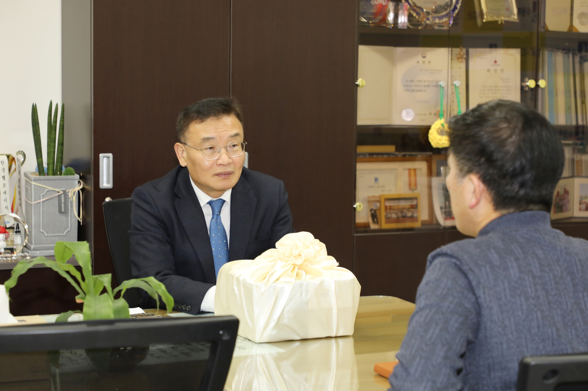 사회복지시설 방문(팔달노인지회, 팔달복지관)